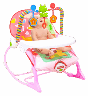 Ti Baby Toddler Rocker Dining Chair - Pink
